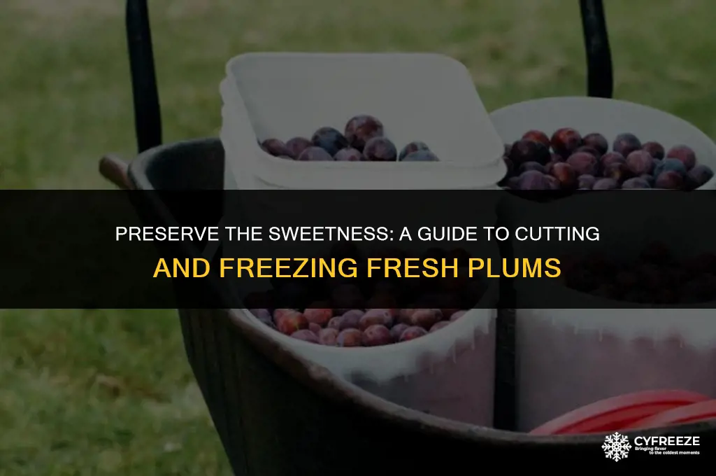can you cut and freeze fresh plums