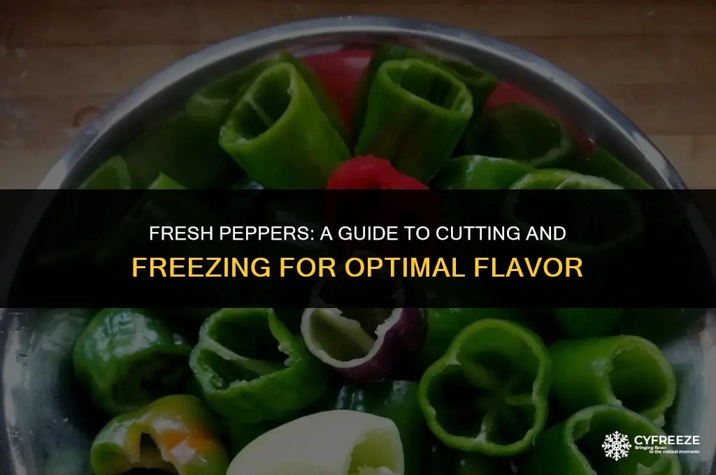 can you cut up fresh peppers and freeze them