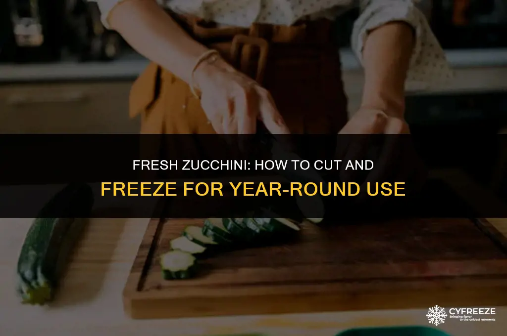 can you cut up fresh zucchini and freeze it