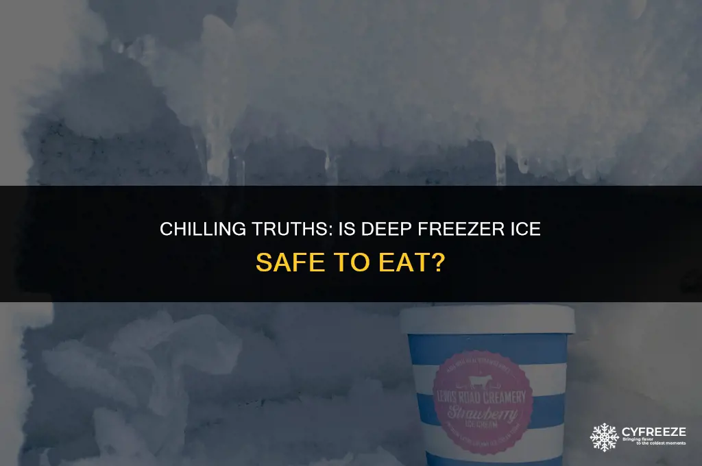 can you eat deep freezer ice