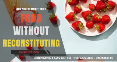 Exploring the Edibility of Freeze-Dried Food: No Reconstitution Required?