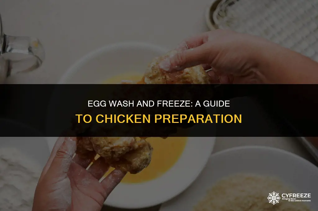 can you egg wash chicken and then freeze