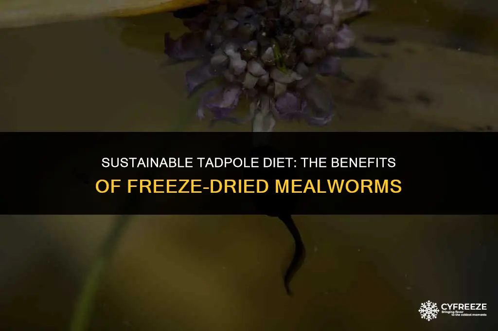 can you feed freeze dried mealworms to tadpoles