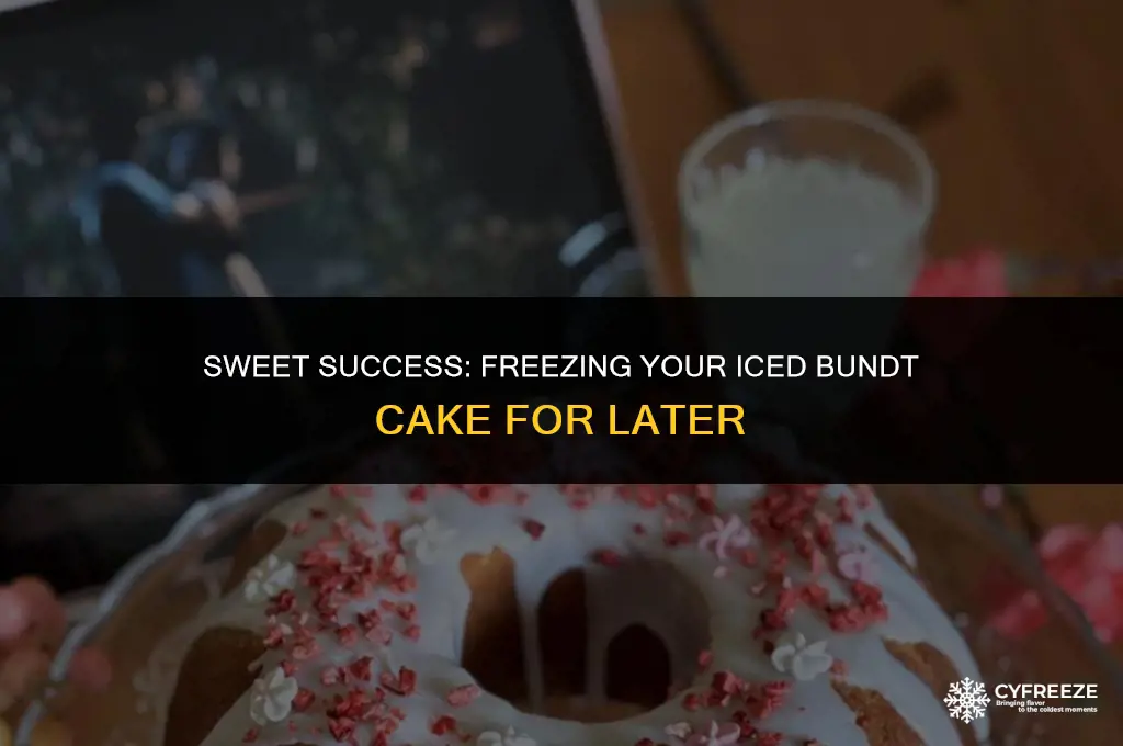 can you freeze a bundt cake with icing