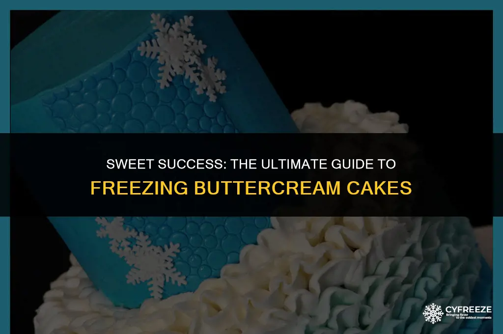 can you freeze a buttercream iced cake