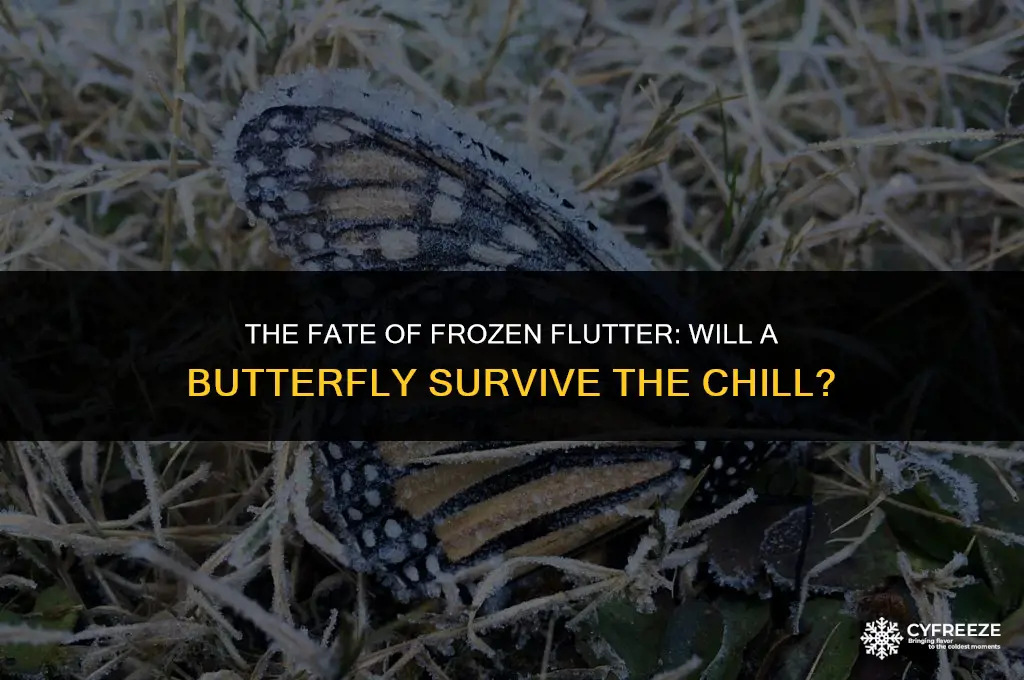 can you freeze a butterfly will it die