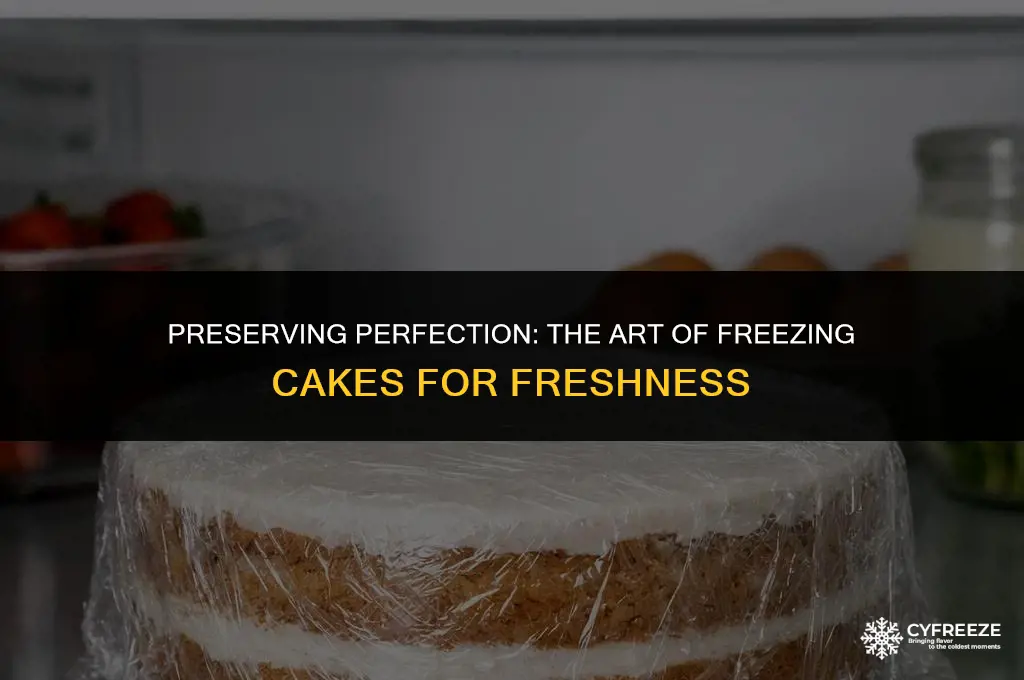 can you freeze a cake to keep it fresh