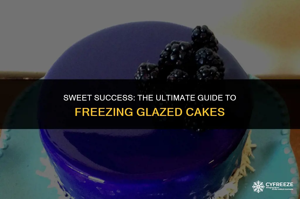 can you freeze a cake with glace icing