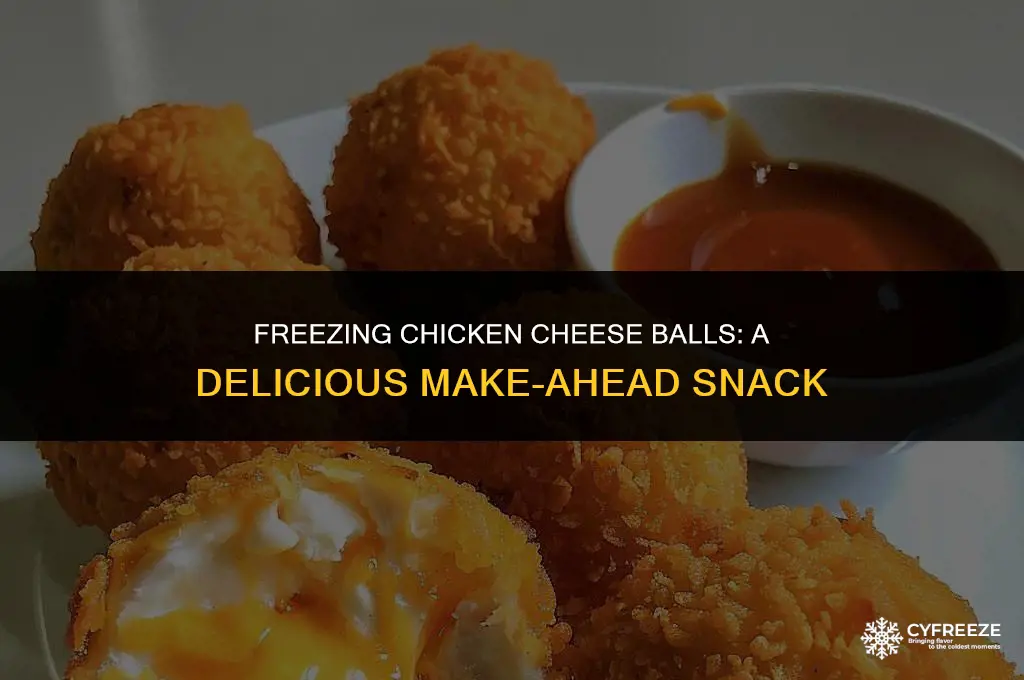 can you freeze a chicken cheese ball