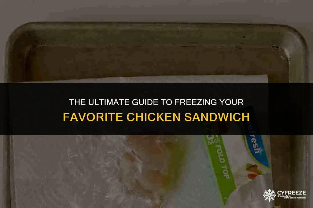 can you freeze a chicken sandwich