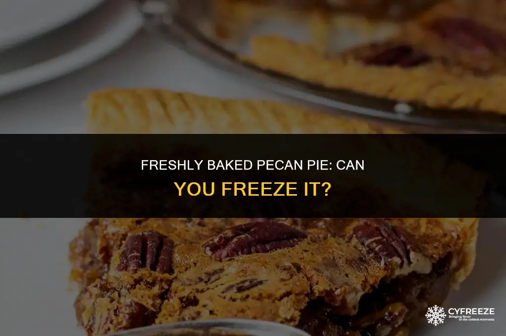 can you freeze a fresh baked pecan pie