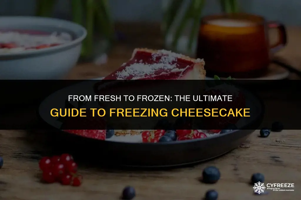 can you freeze a fresh cheesecake