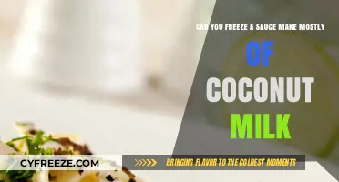 Freezing Coconut Milk Sauce: A Handy Guide for Home Cooks
