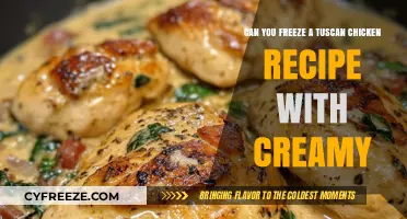 Tuscan Chicken Delight: Freezing Creamy Perfection for Later