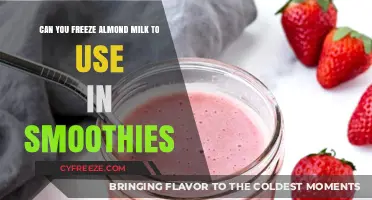 Freeze Almond Milk for Smoothies: Tips and Tricks to Try