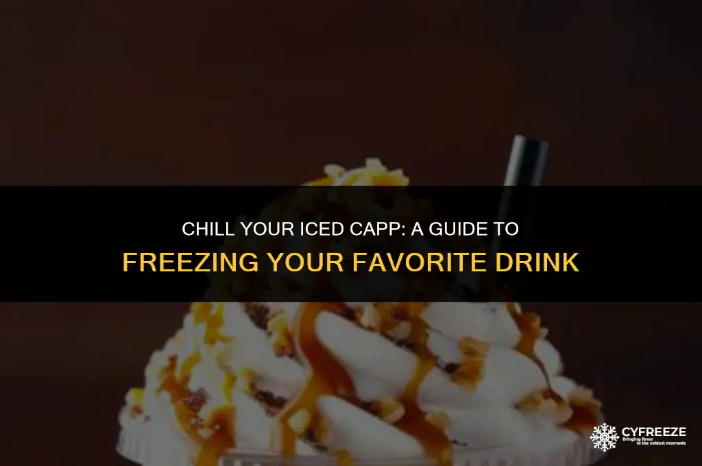 can you freeze an iced capp