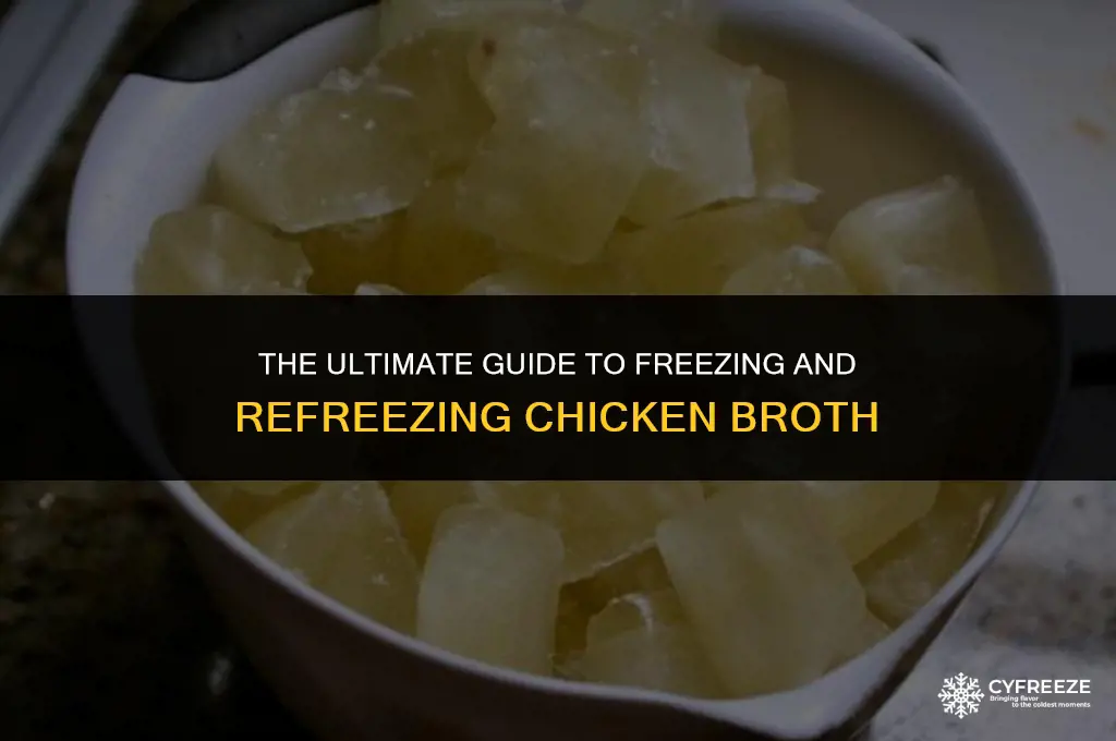 can you freeze and refreeze chicken broth