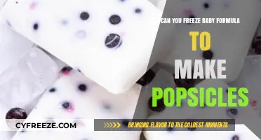 Cool Treats for Tots: Freezing Baby Formula into Popsicles