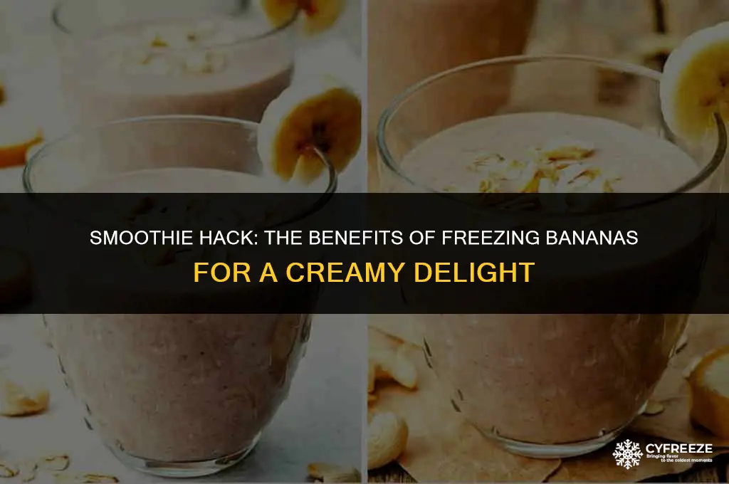 can you freeze bananas to make smoothies
