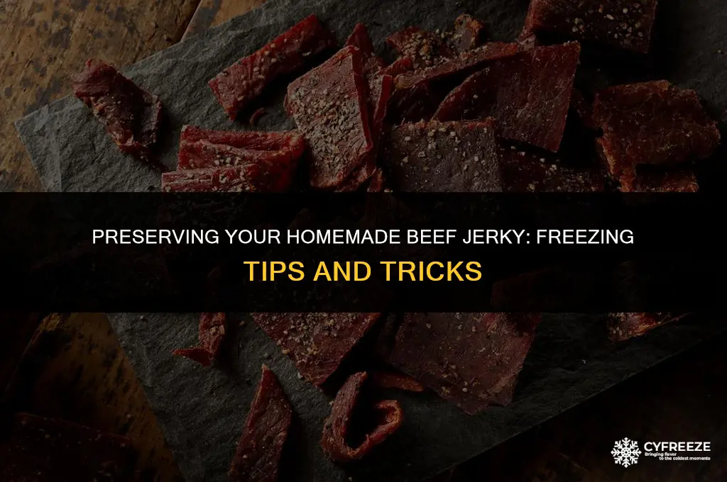 can you freeze beef jerky after you make it