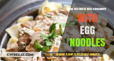 Freezing Beef Stroganoff with Egg Noodles: Tips and Tricks