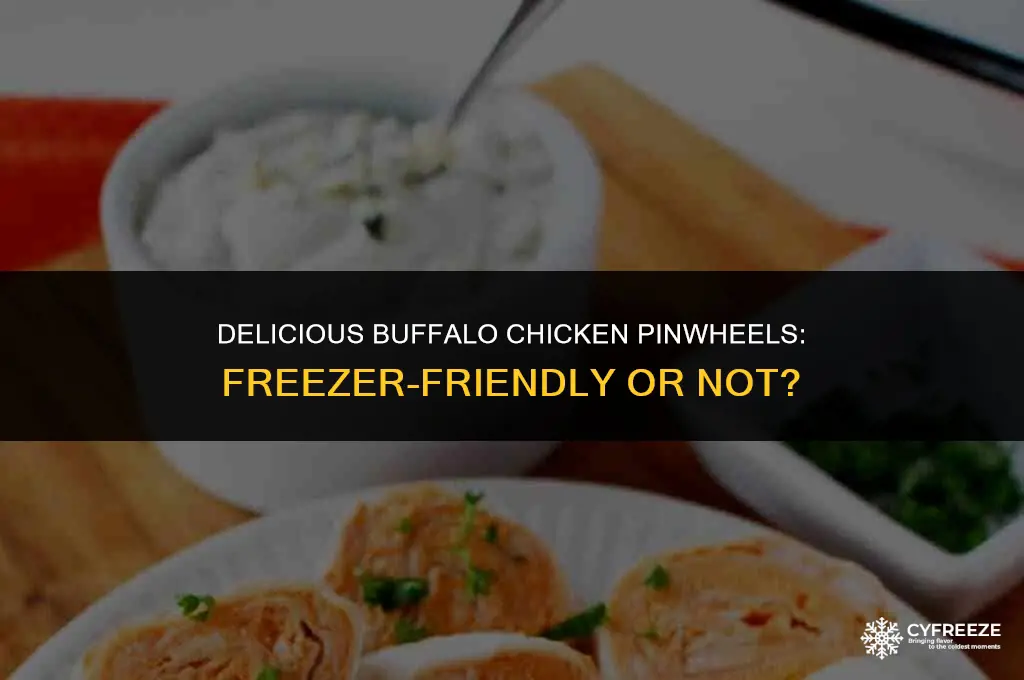 can you freeze buffalo chicken pinwheels