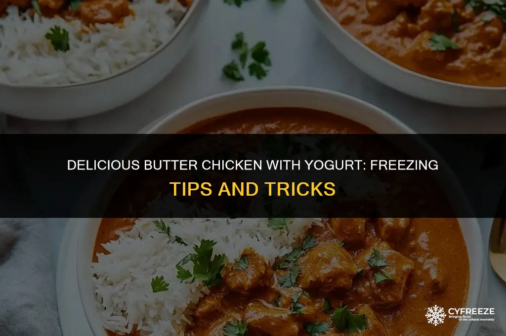 can you freeze butter chicken with yoghurt