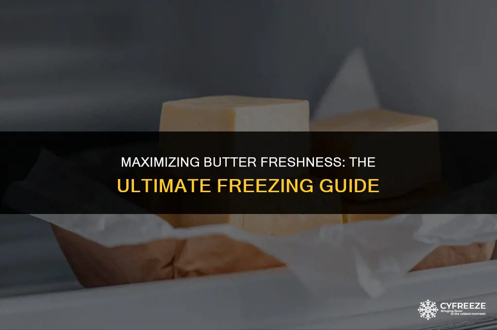can you freeze butter to keep it fresh