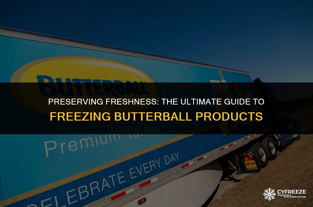 can you freeze butterball fresh