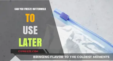 Freezing Buttermilk: A Handy Guide to Preserve and Use Later