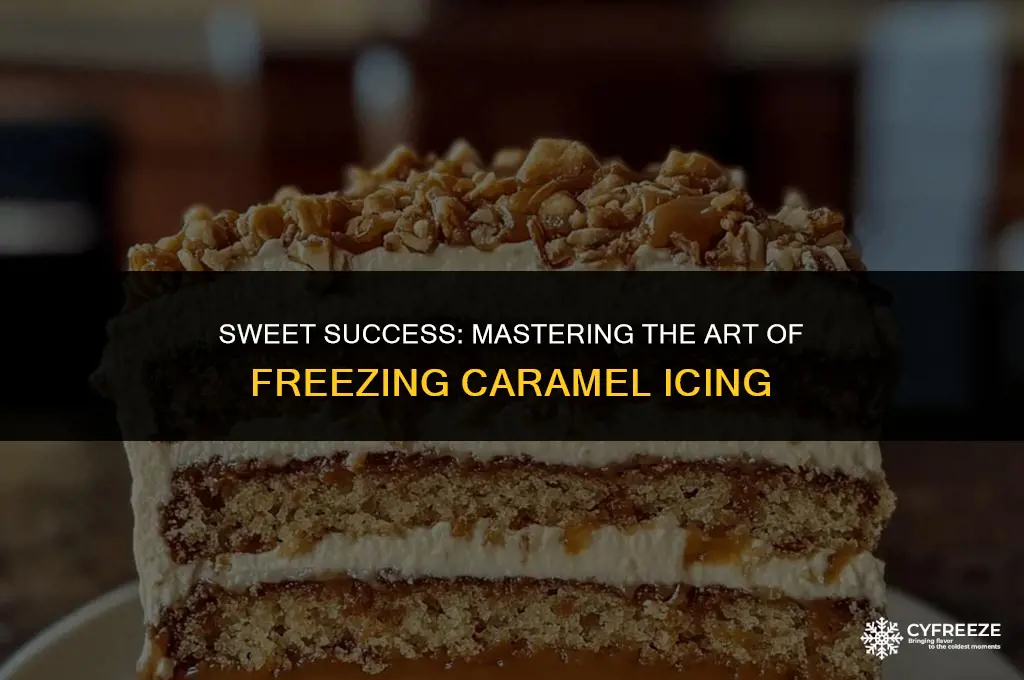can you freeze caramel icing