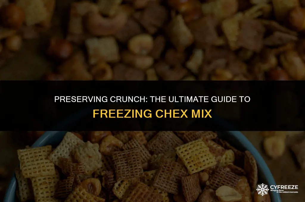 can you freeze chex mix to keep it fresh