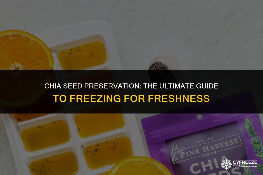 can you freeze chia seeds to keep them fresh