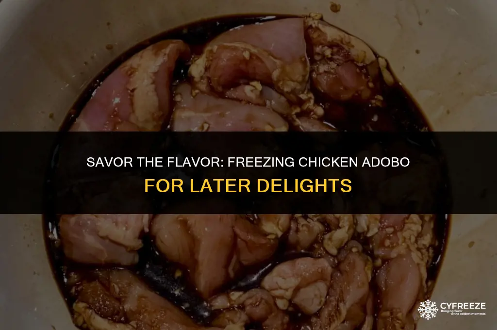 can you freeze chicken adobo