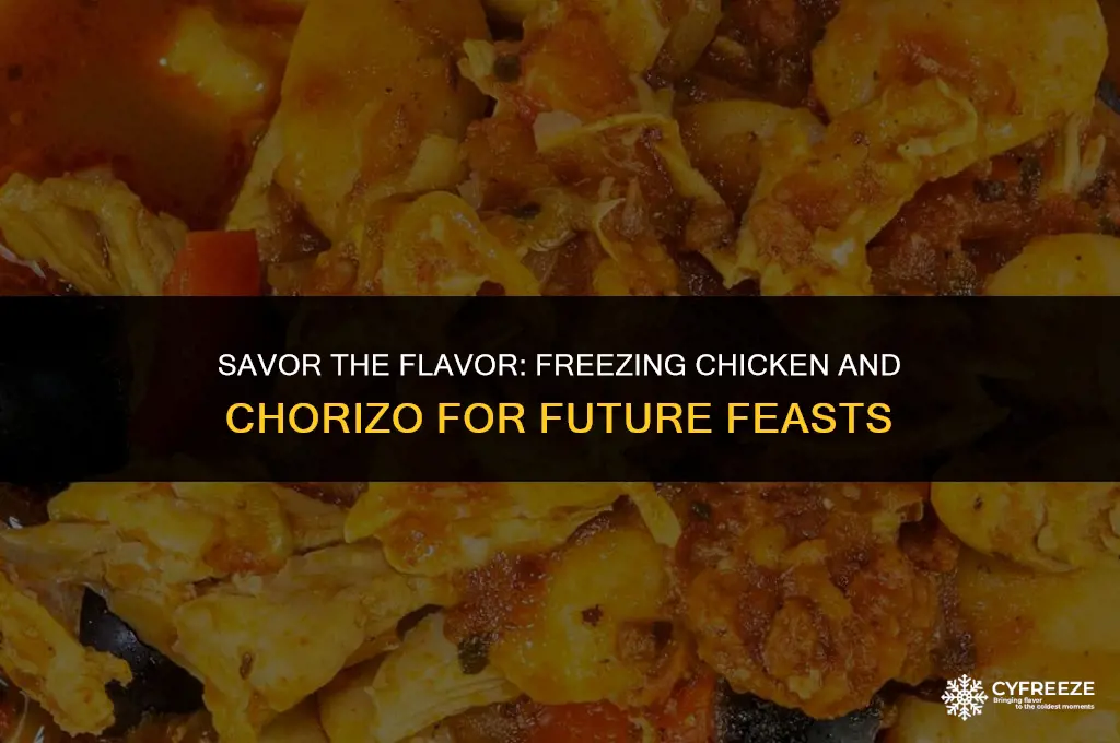 can you freeze chicken and chorizo