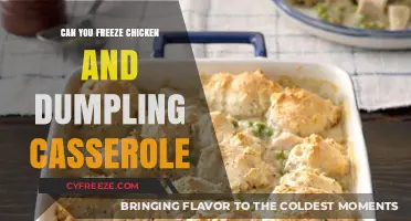 Freezing Chicken and Dumpling Casserole: A Complete Guide