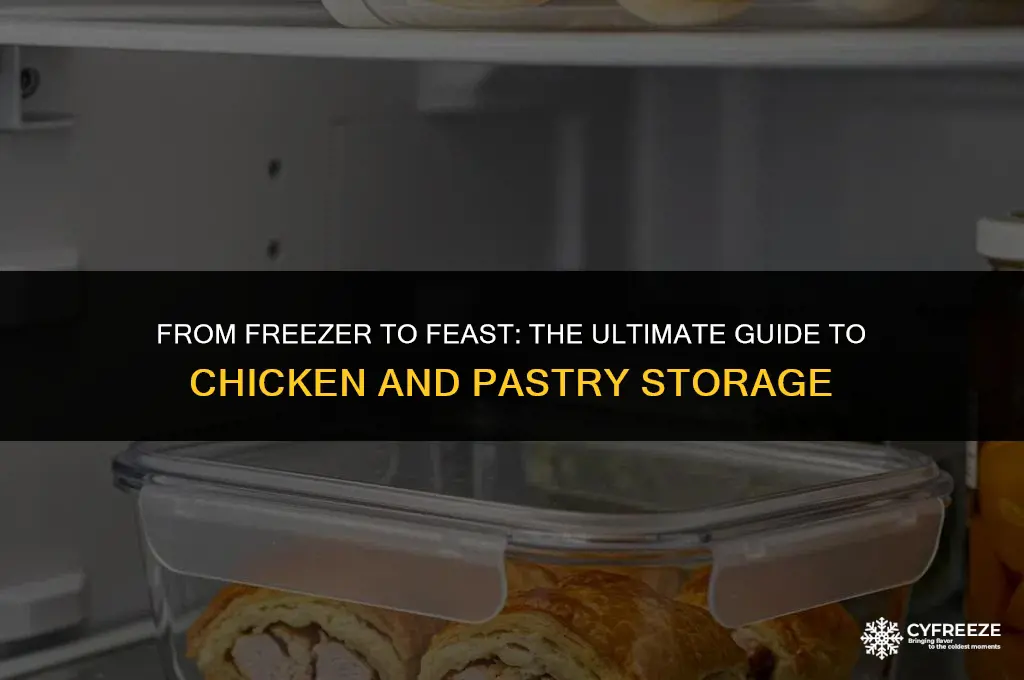 can you freeze chicken and pastry