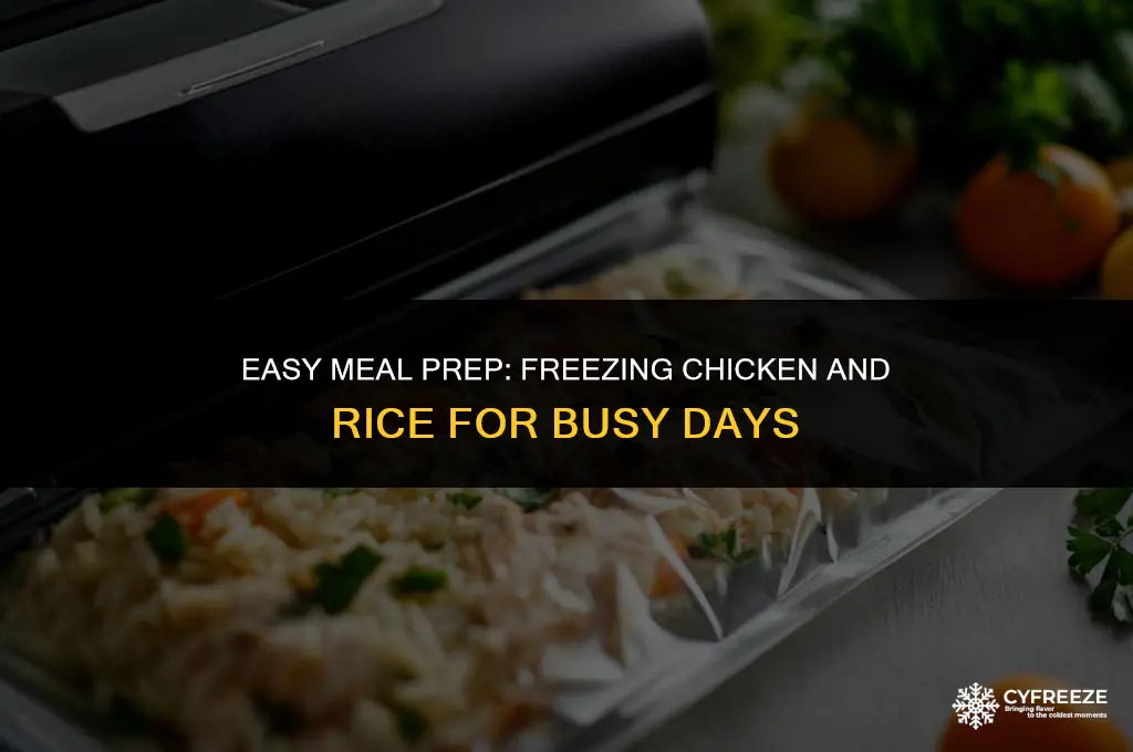 can you freeze chicken and rice meal prep