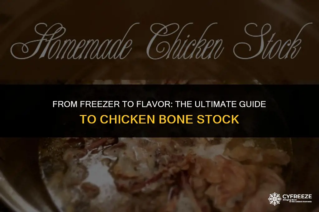 can you freeze chicken bones for stock