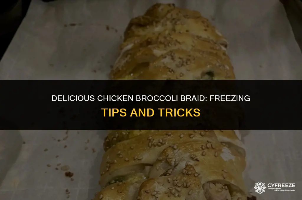 can you freeze chicken broccoli braid