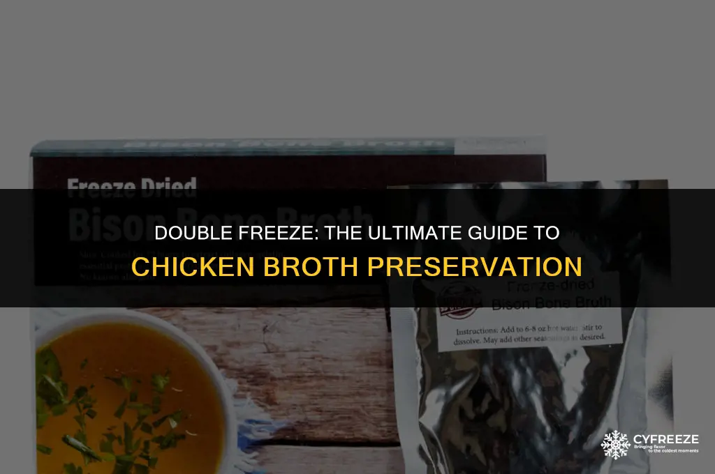 can you freeze chicken broth twice