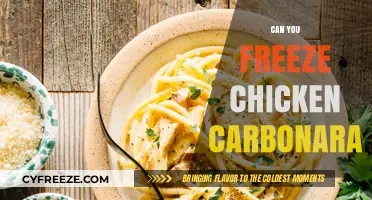 Freezing Chicken Carbonara: A Delicious Meal Prep Solution
