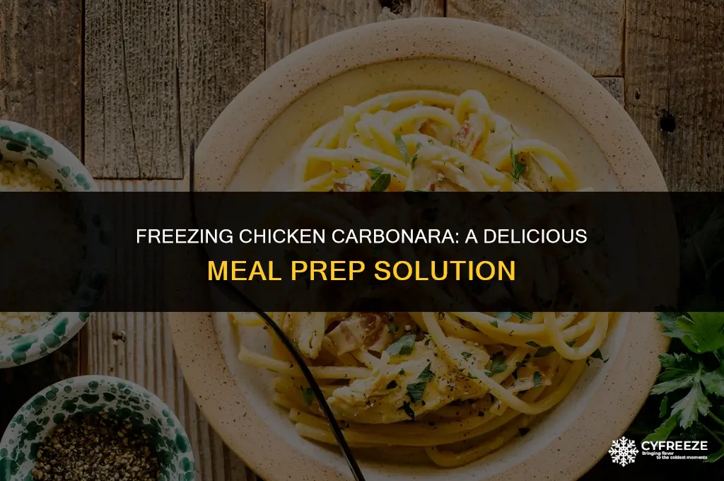 can you freeze chicken carbonara