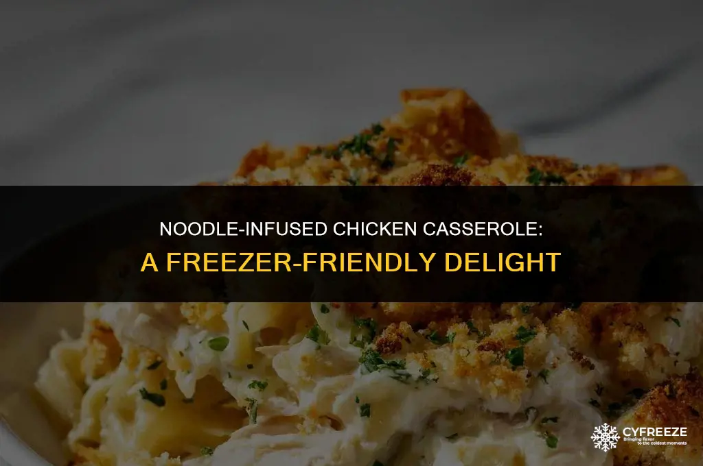 can you freeze chicken casserole with noodles