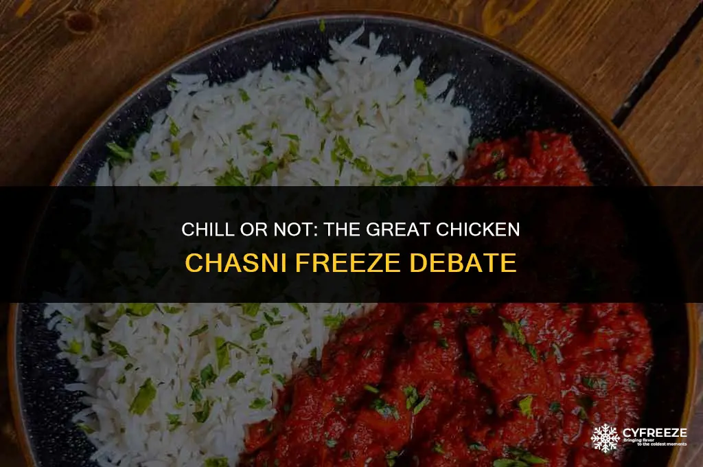 can you freeze chicken chasni