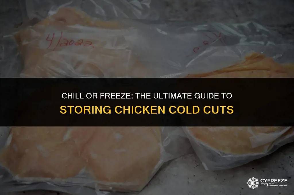 can you freeze chicken cold cuts