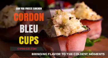 Freezing Chicken Cordon Bleu Cups: A Convenient Meal Prep Solution