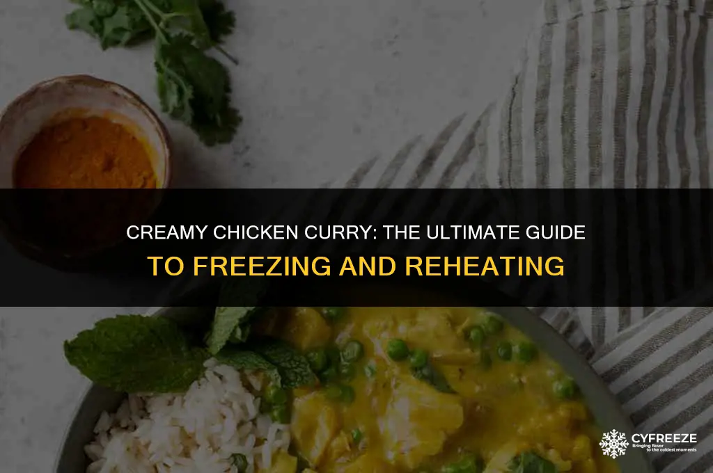 can you freeze chicken curry with cream
