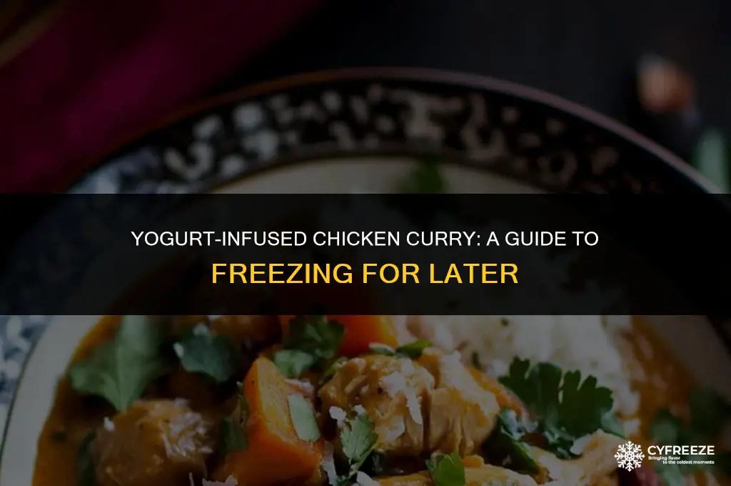 can you freeze chicken curry with yogurt