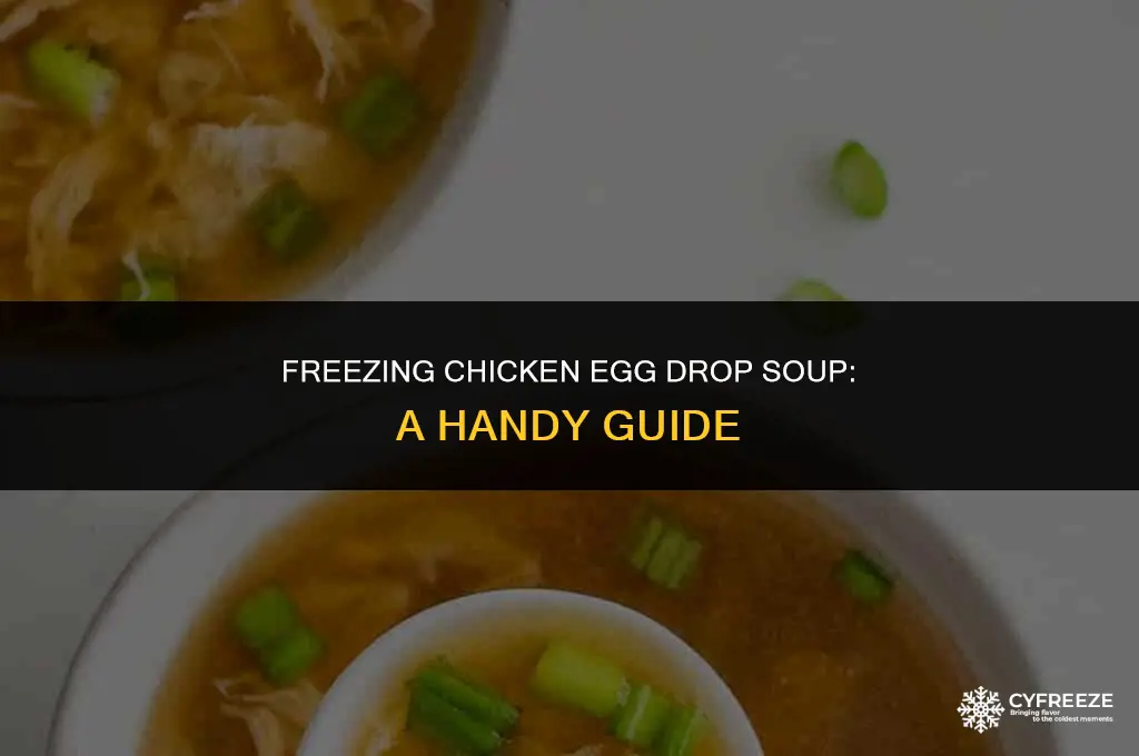 can you freeze chicken egg drop soup